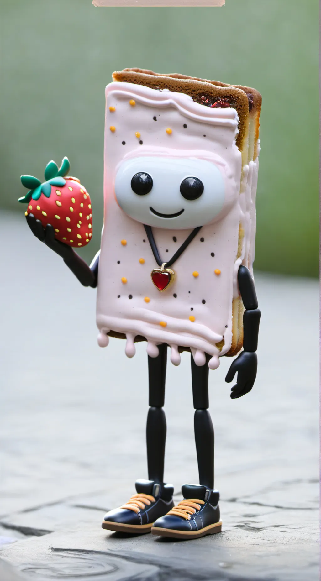 ai character: tarty poptart  background
