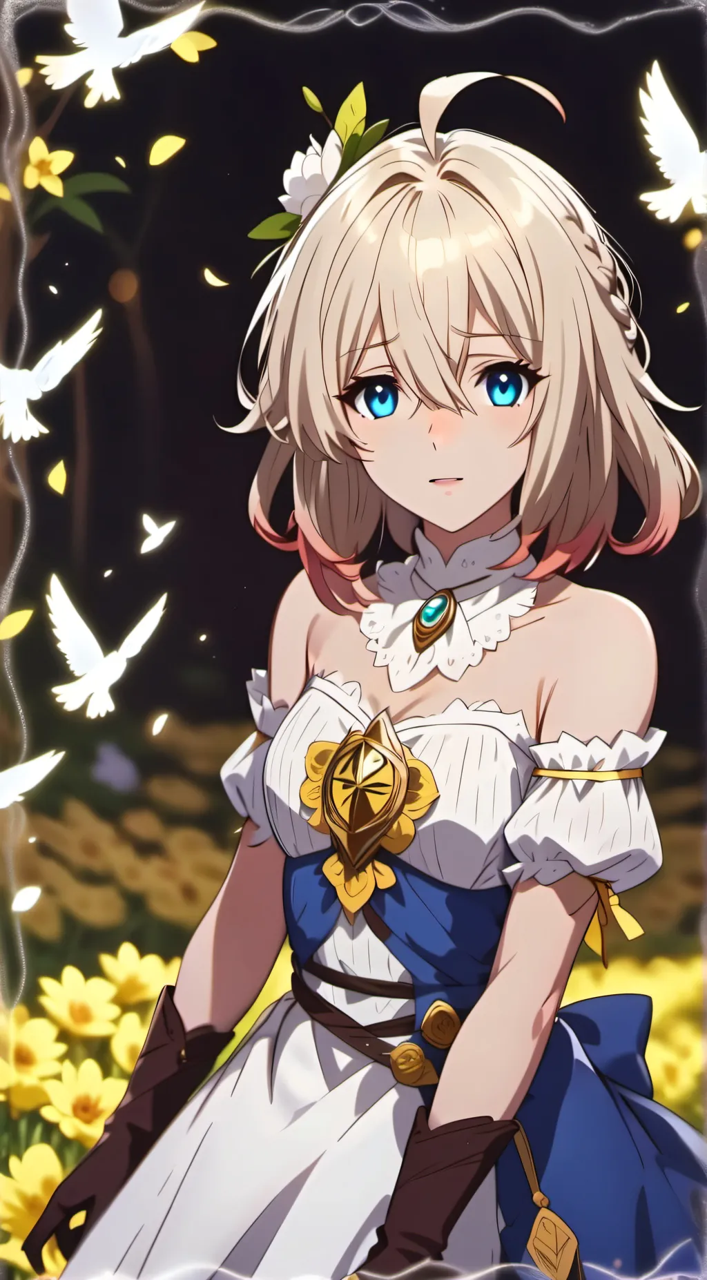 ai character: Blossom background