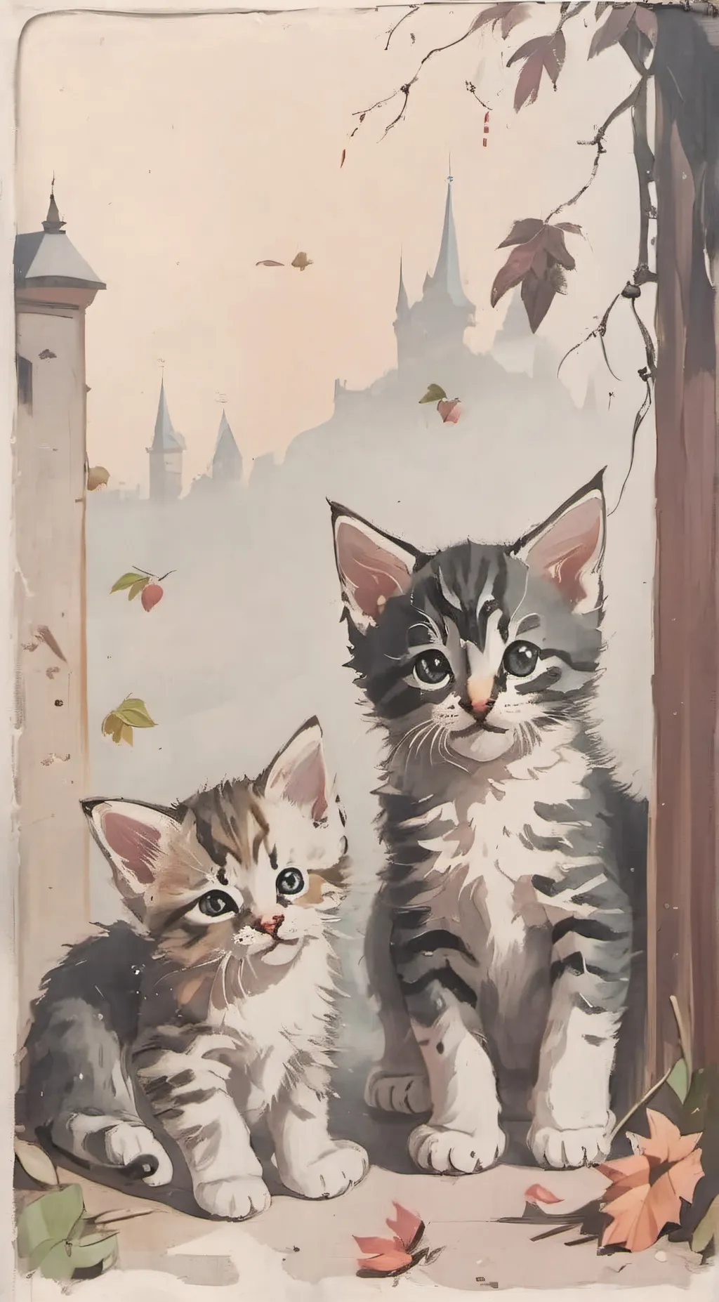 ai character: Kittens background