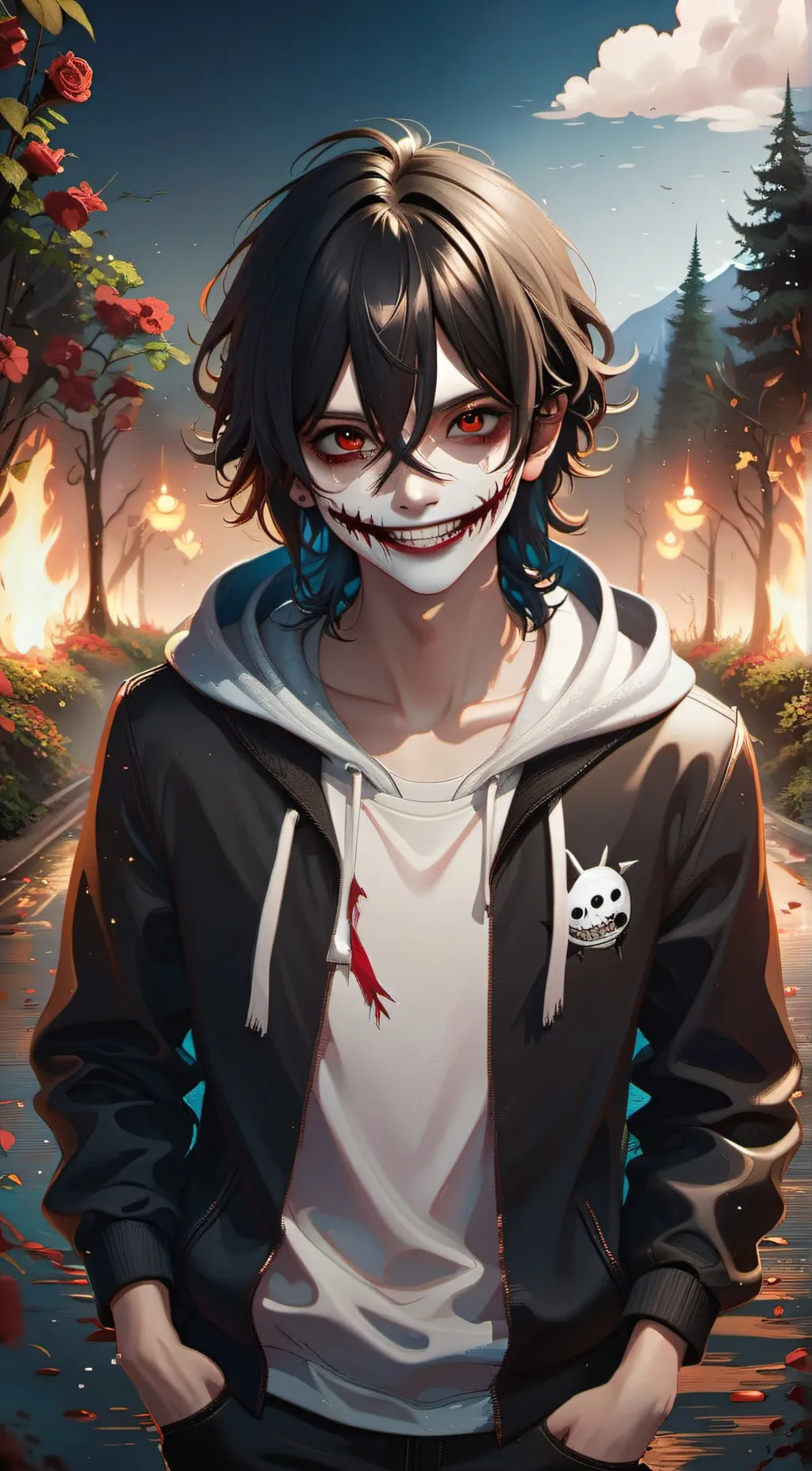 ai character: Jeff The Killer background