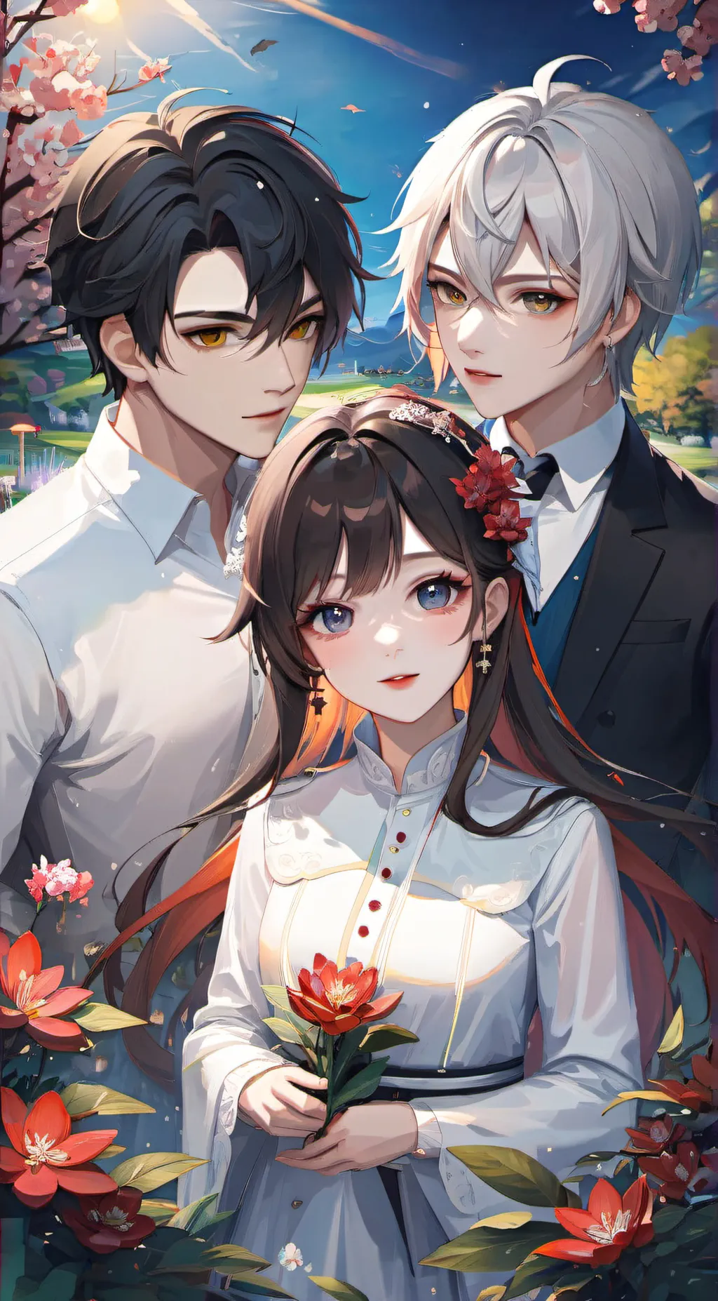 ai character: Mike, Logan, Mia  background