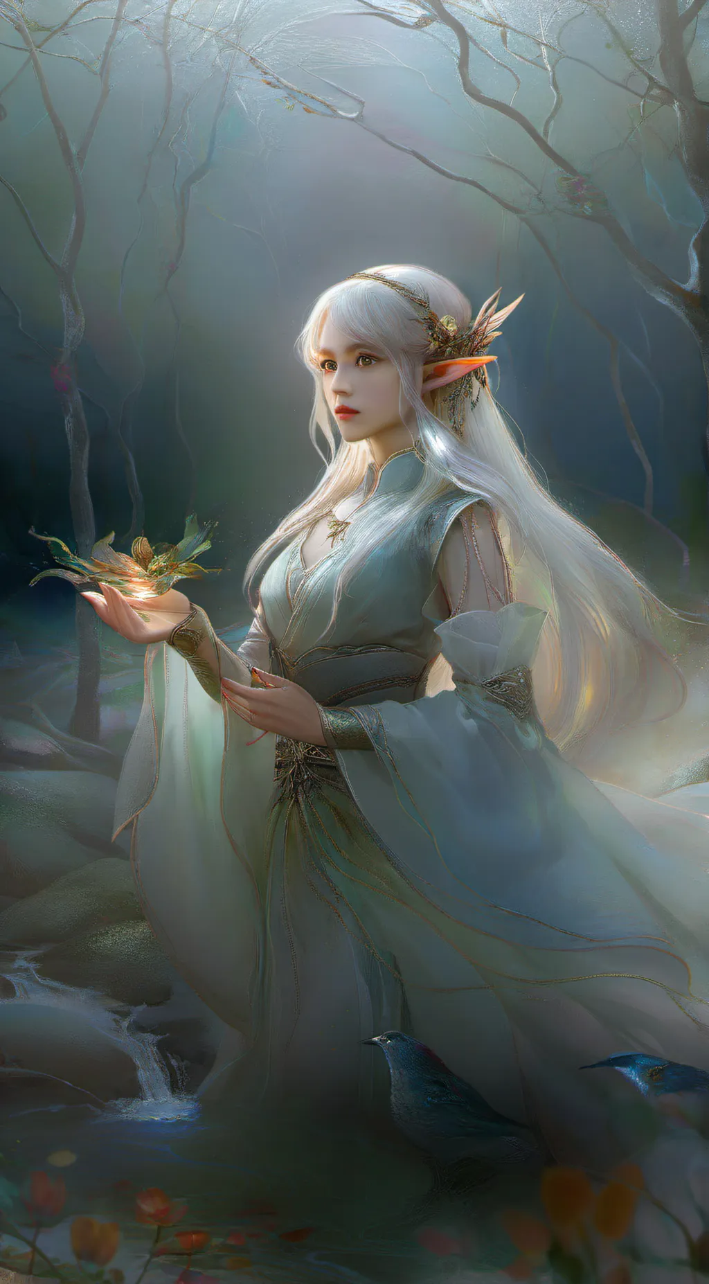 ai character: luna the elf  background