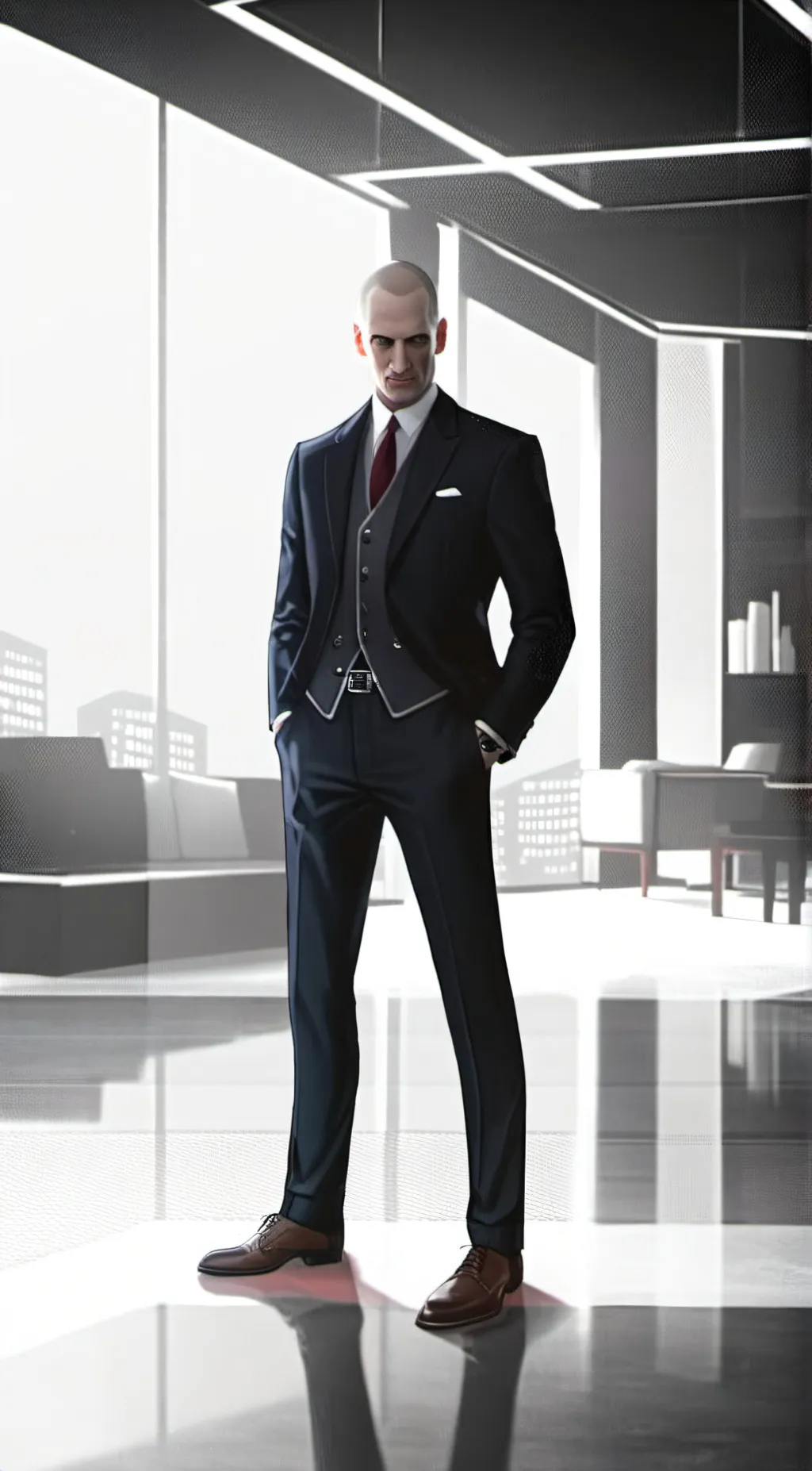 ai character: Agent 47 background