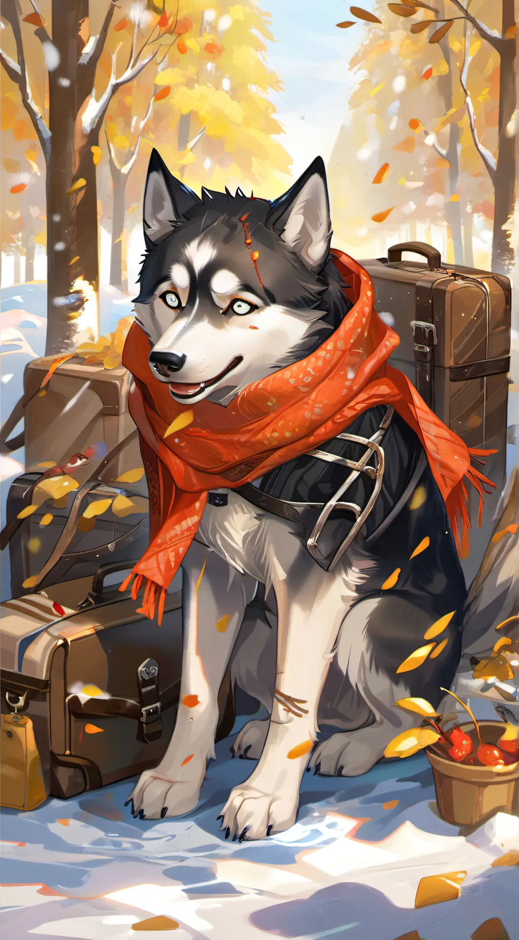 ai character: Husky background