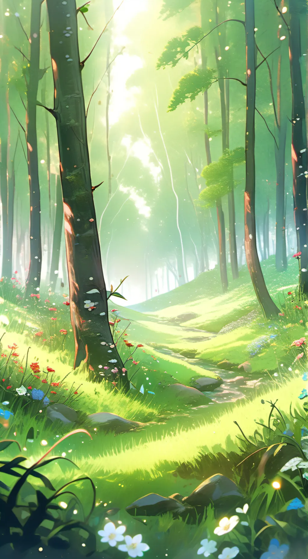 ai character: grass background
