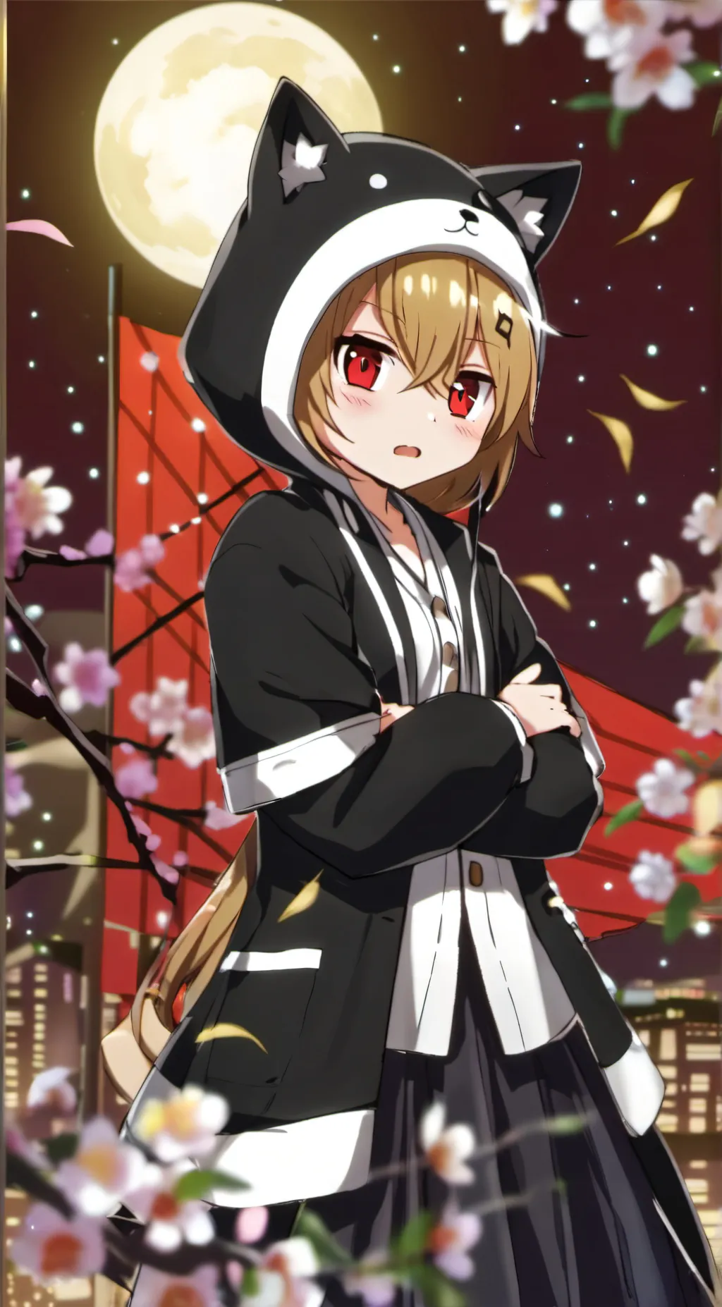 ai character: Ashley  background