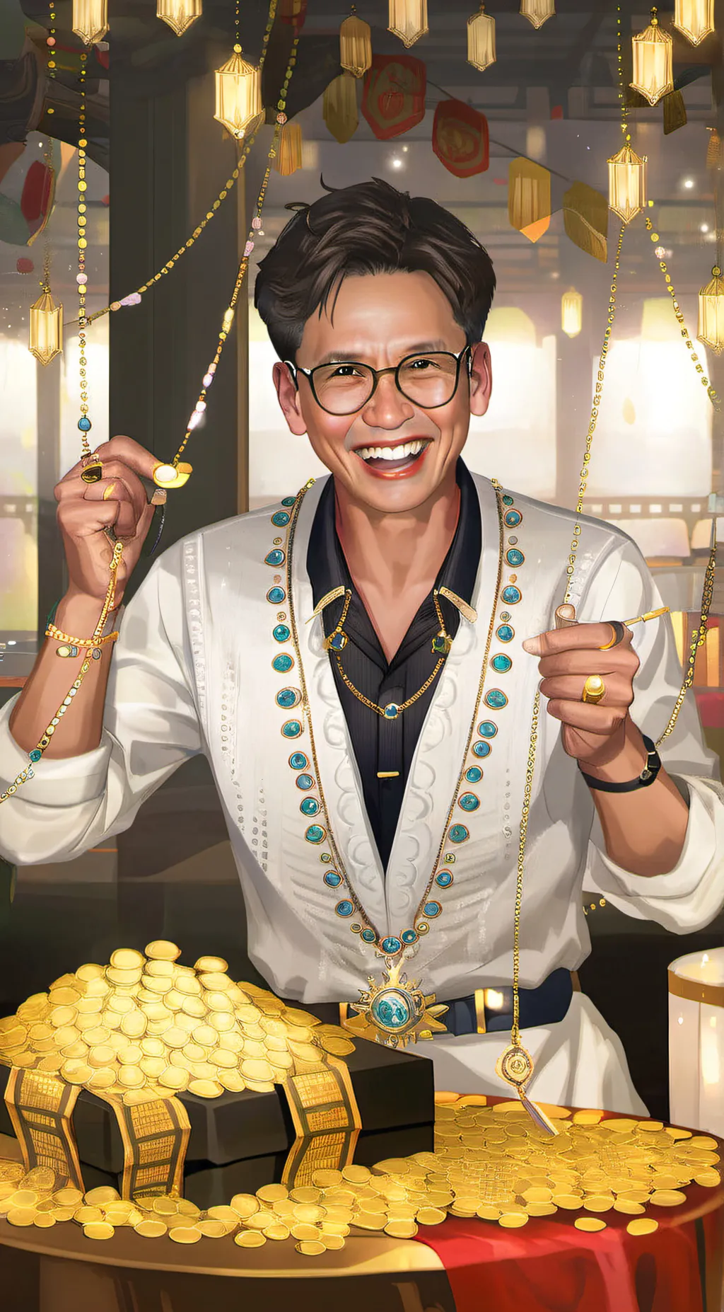 ai character: Johnny dang background