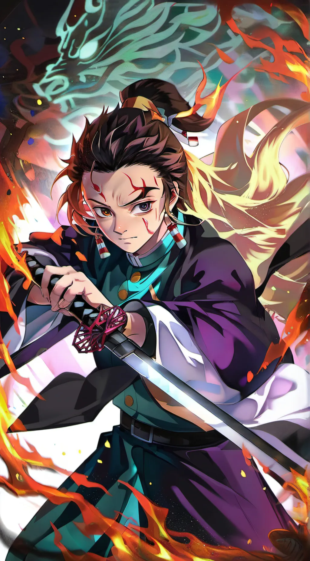ai character: Demon slayer background