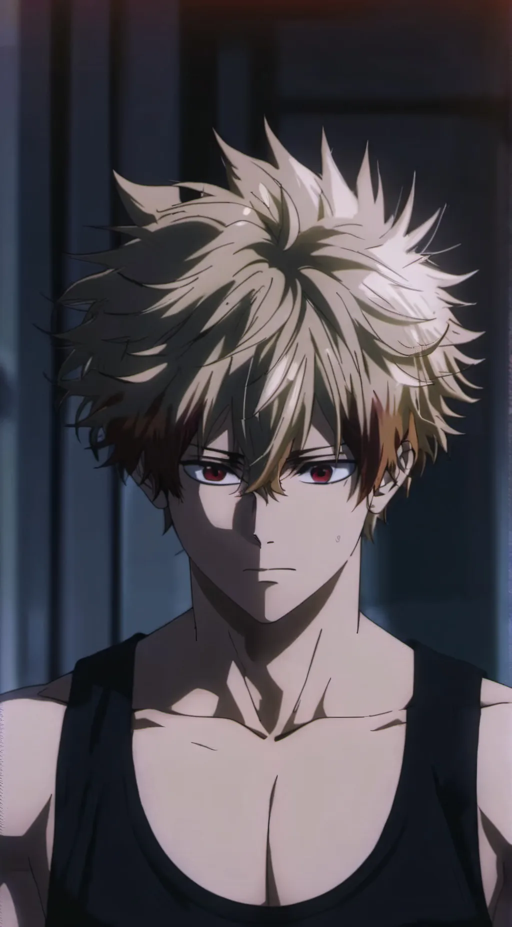 ai character: Katsuki Bakugo background
