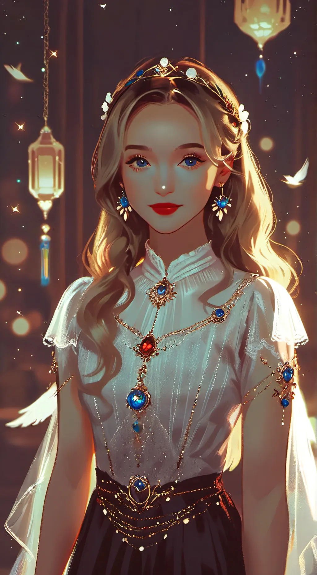 ai character: Dove Cameron background