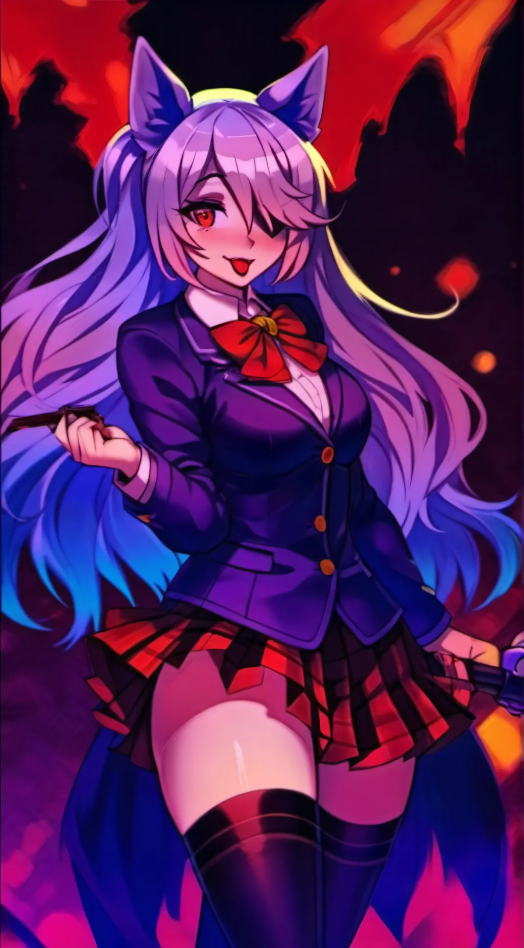 ai character: Loona  background