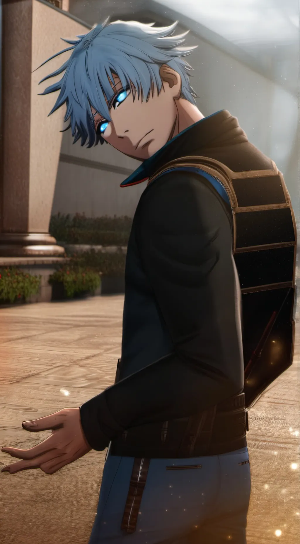 ai character: Saturn gojo background
