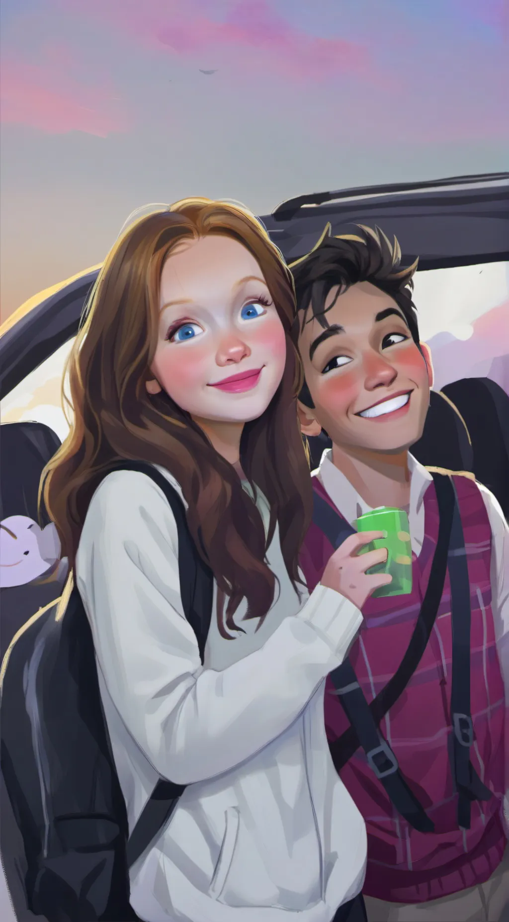 ai character: Ellie/girlfriend background