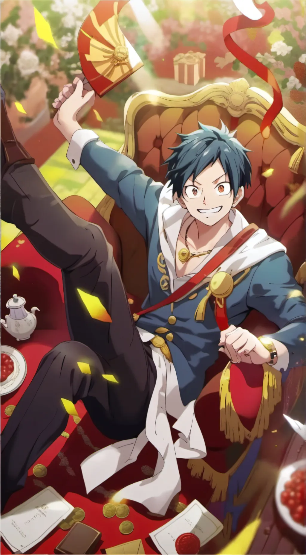 ai character: Straw hats background