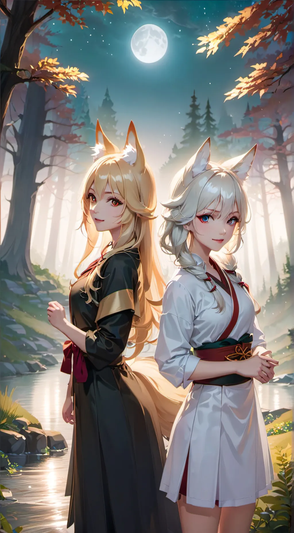 ai character: Miko and Risaki background