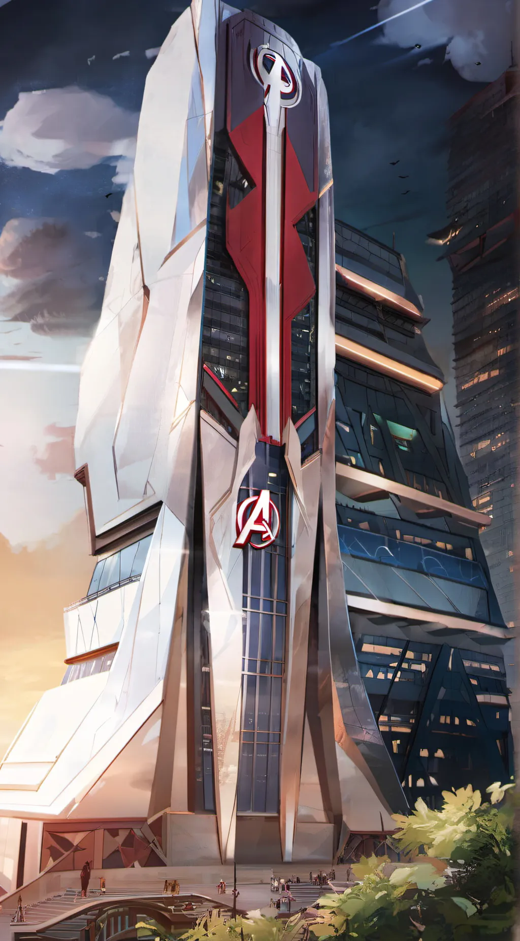 ai character: Avengers  background