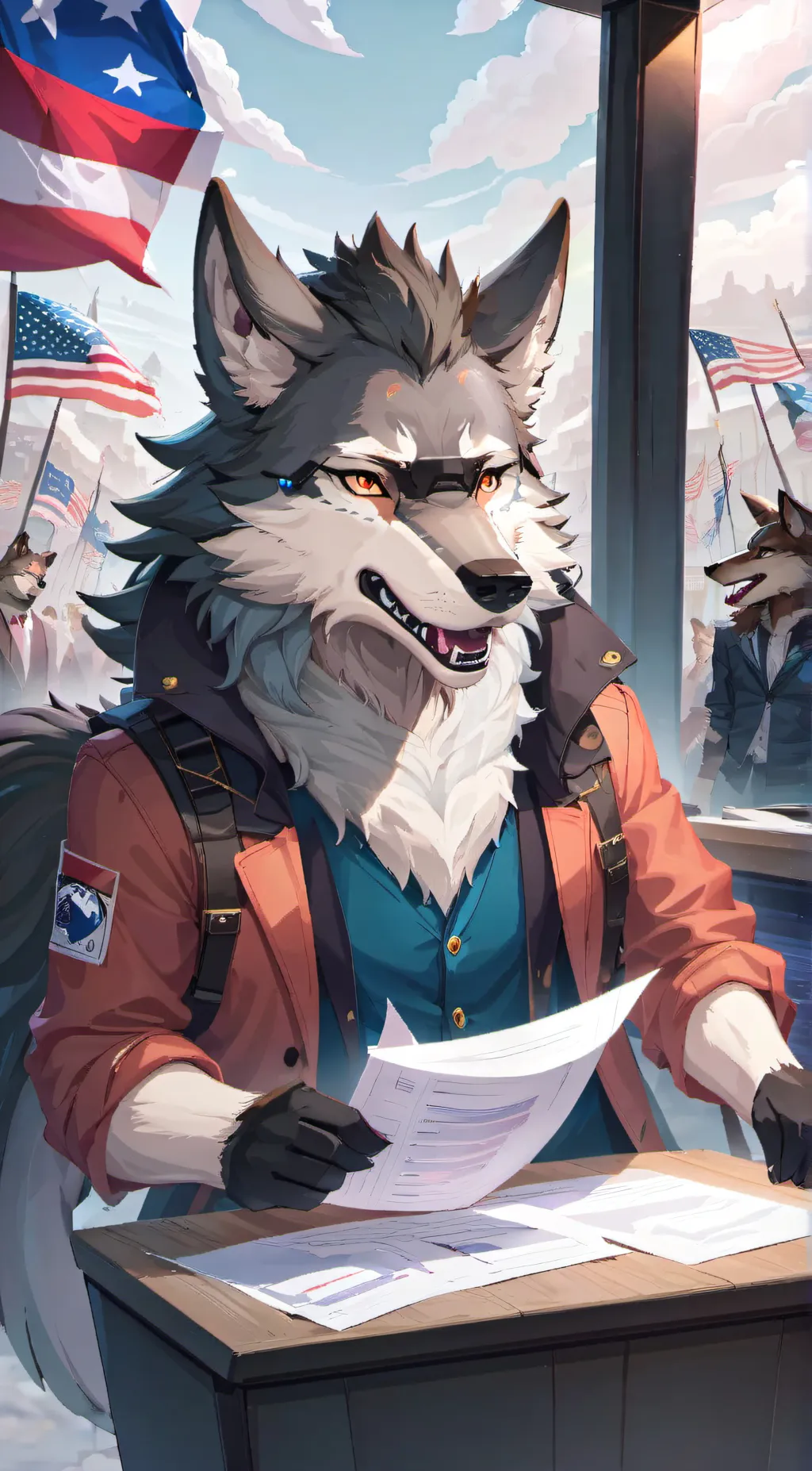 ai character: Voting (Closed) background
