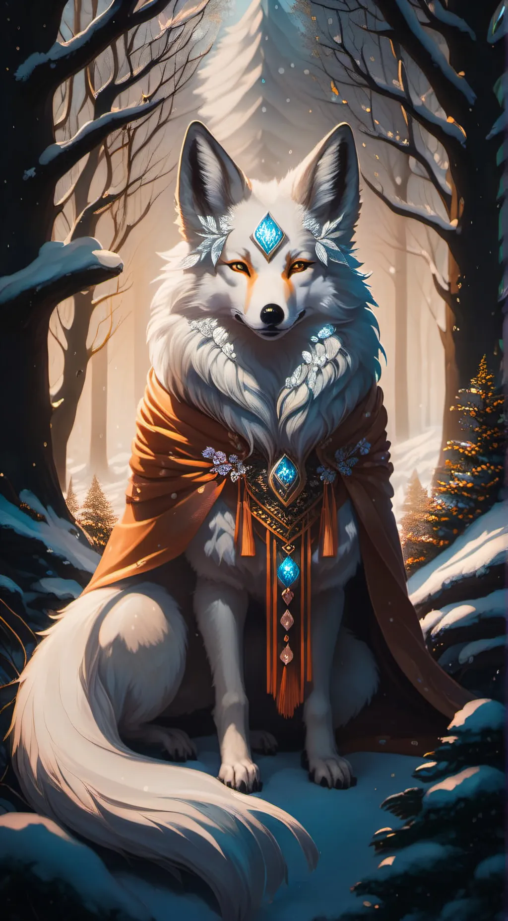 ai character: Crystal background