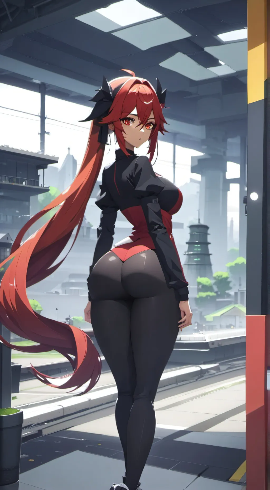 ai character: Scarlet background