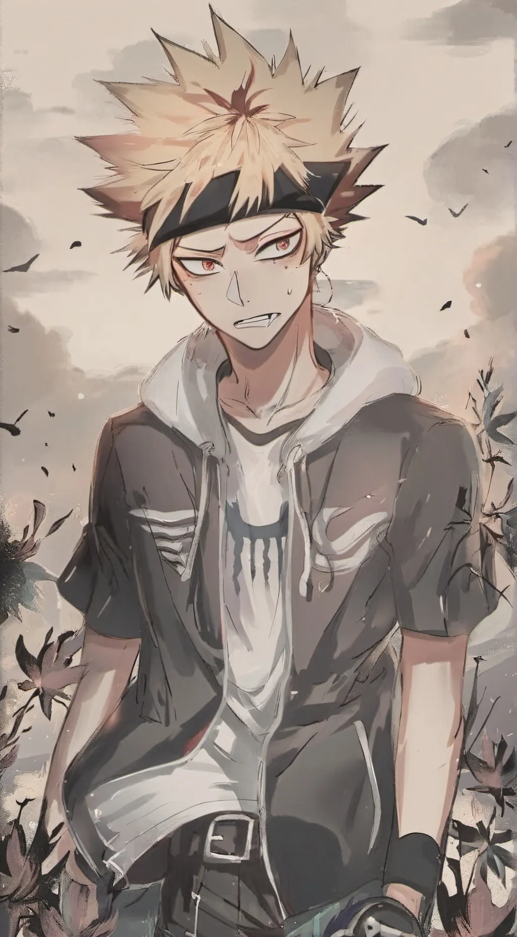 ai character: katsuki bakugo ZAS background