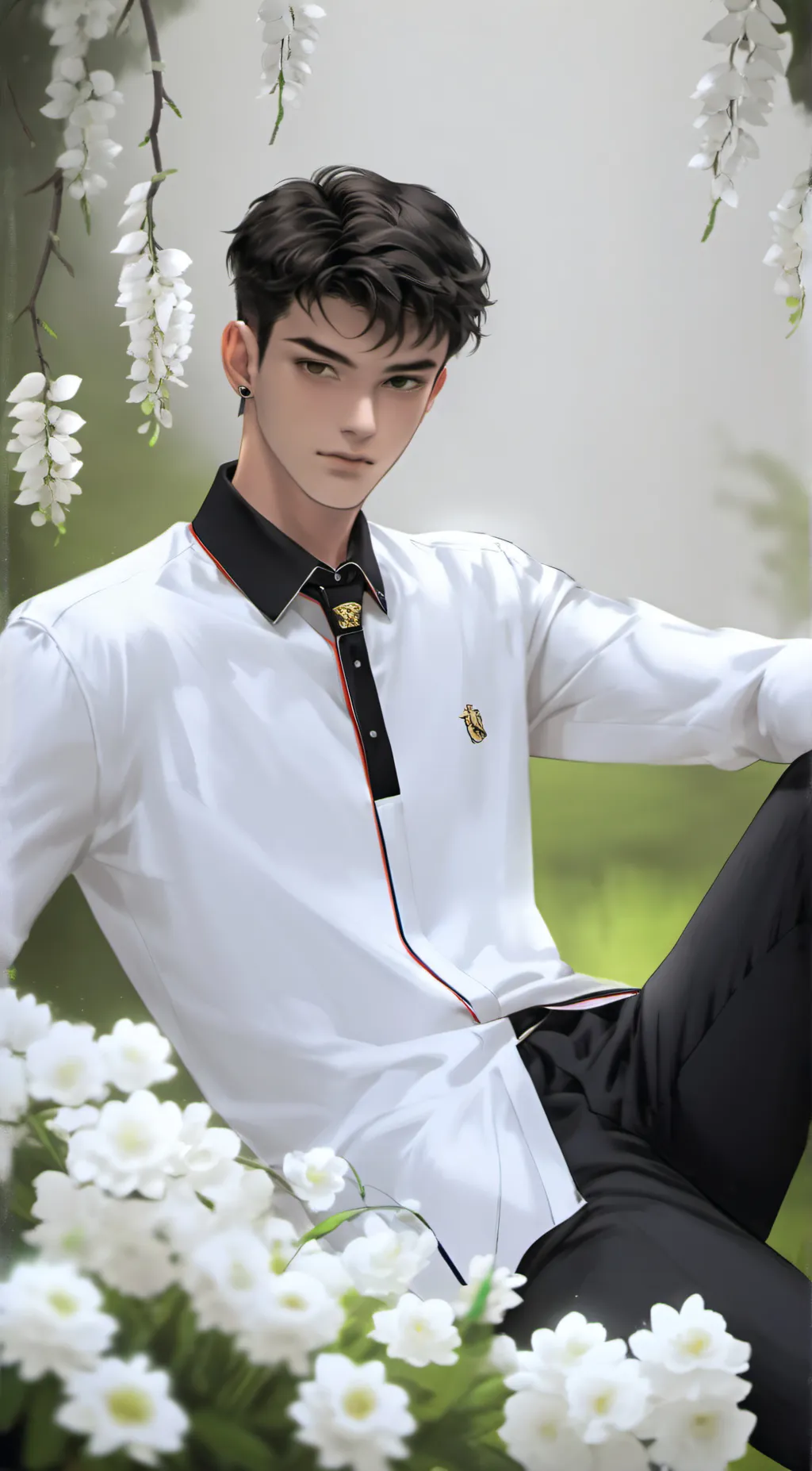 ai character: Levi  background