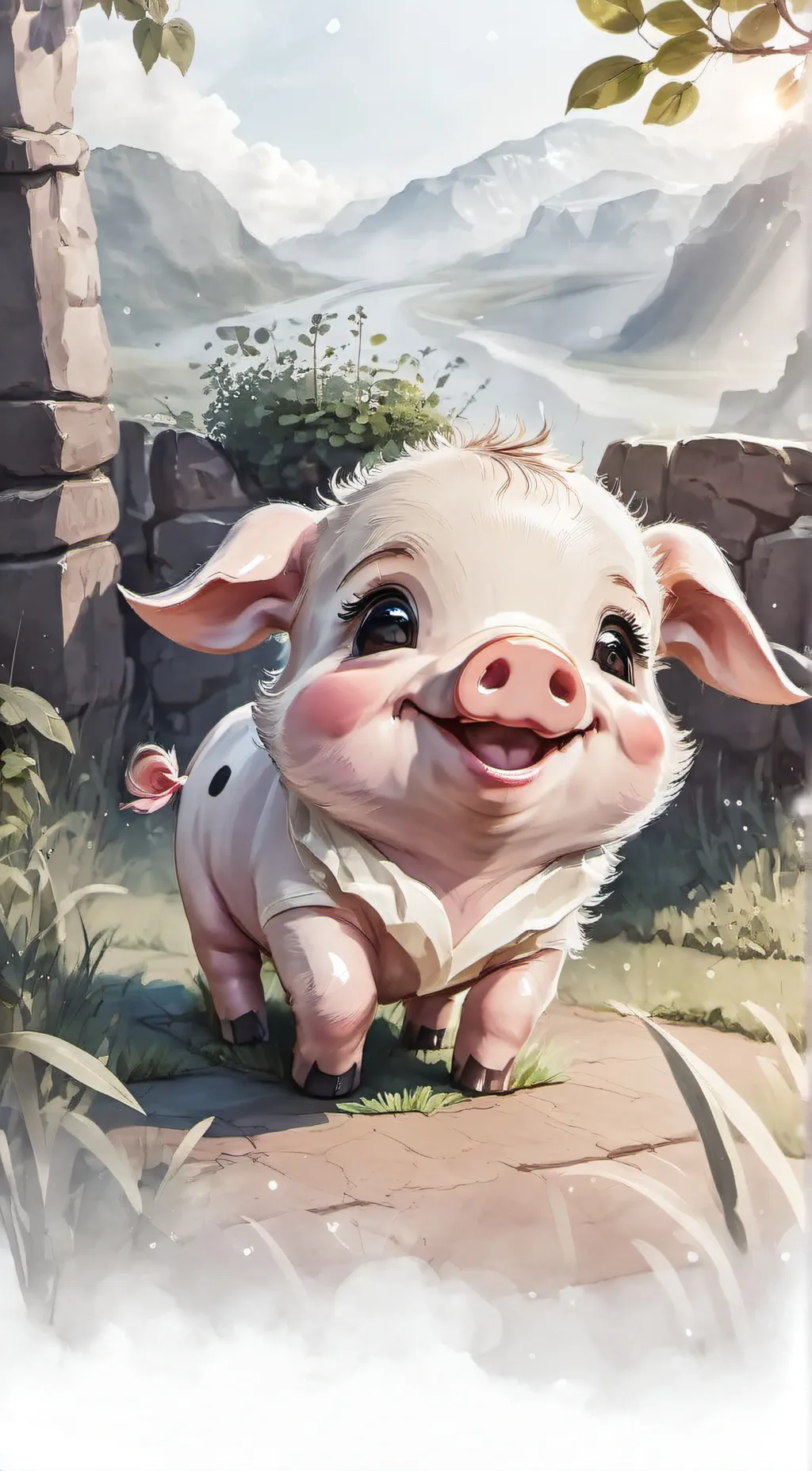 ai character: Oinky background