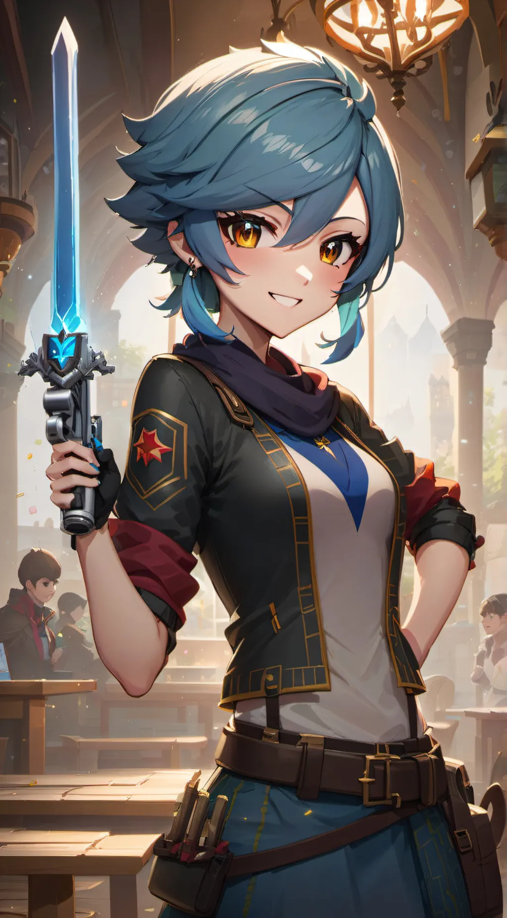 ai character: Freezi freez background