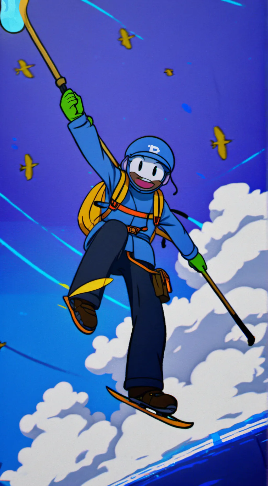 ai character: Four  background