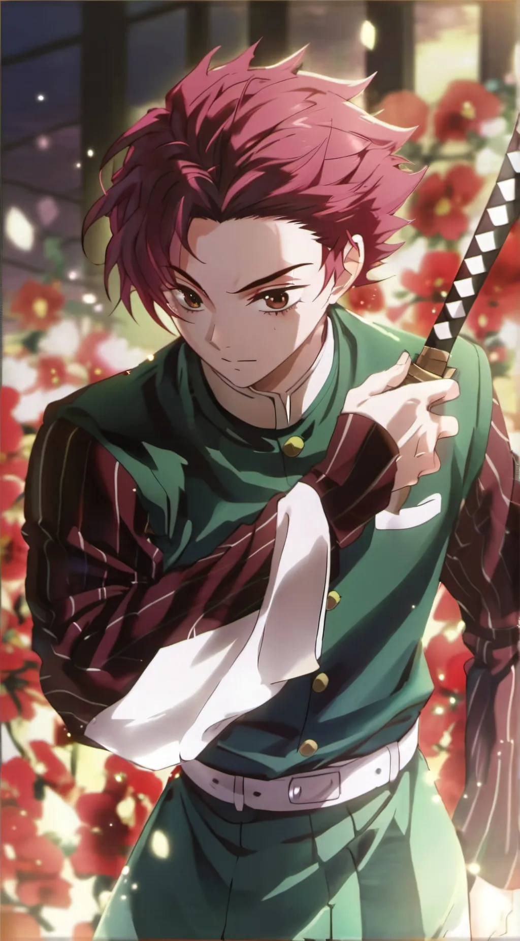 ai character: Tanjiro Kamado background