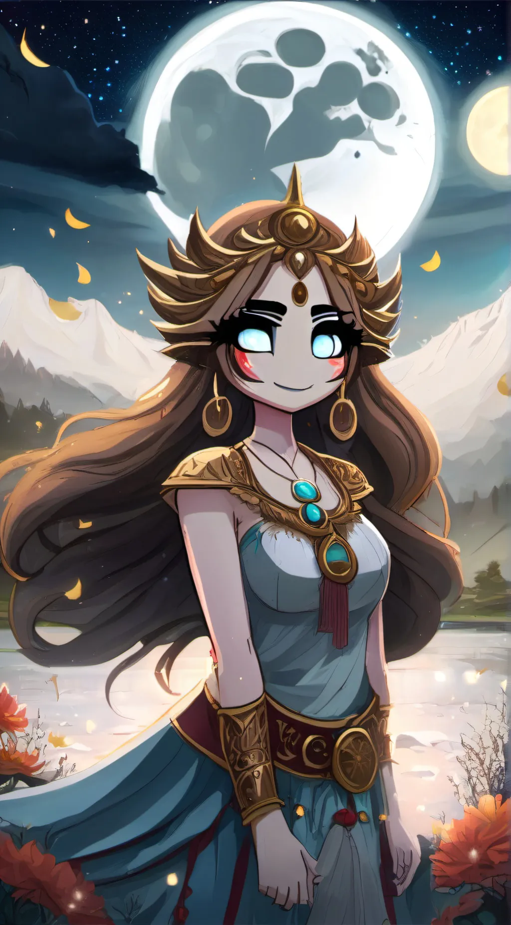 ai character: luna background