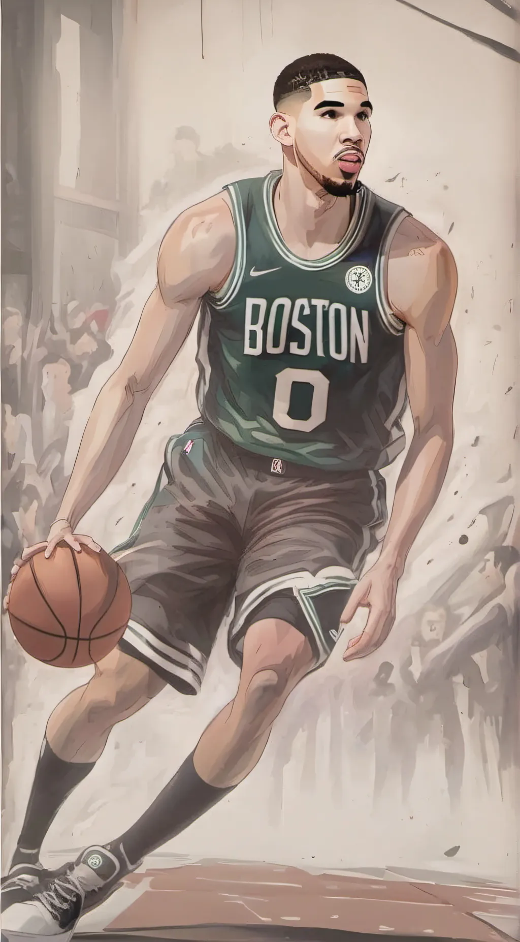 ai character: Jayson Tatum background