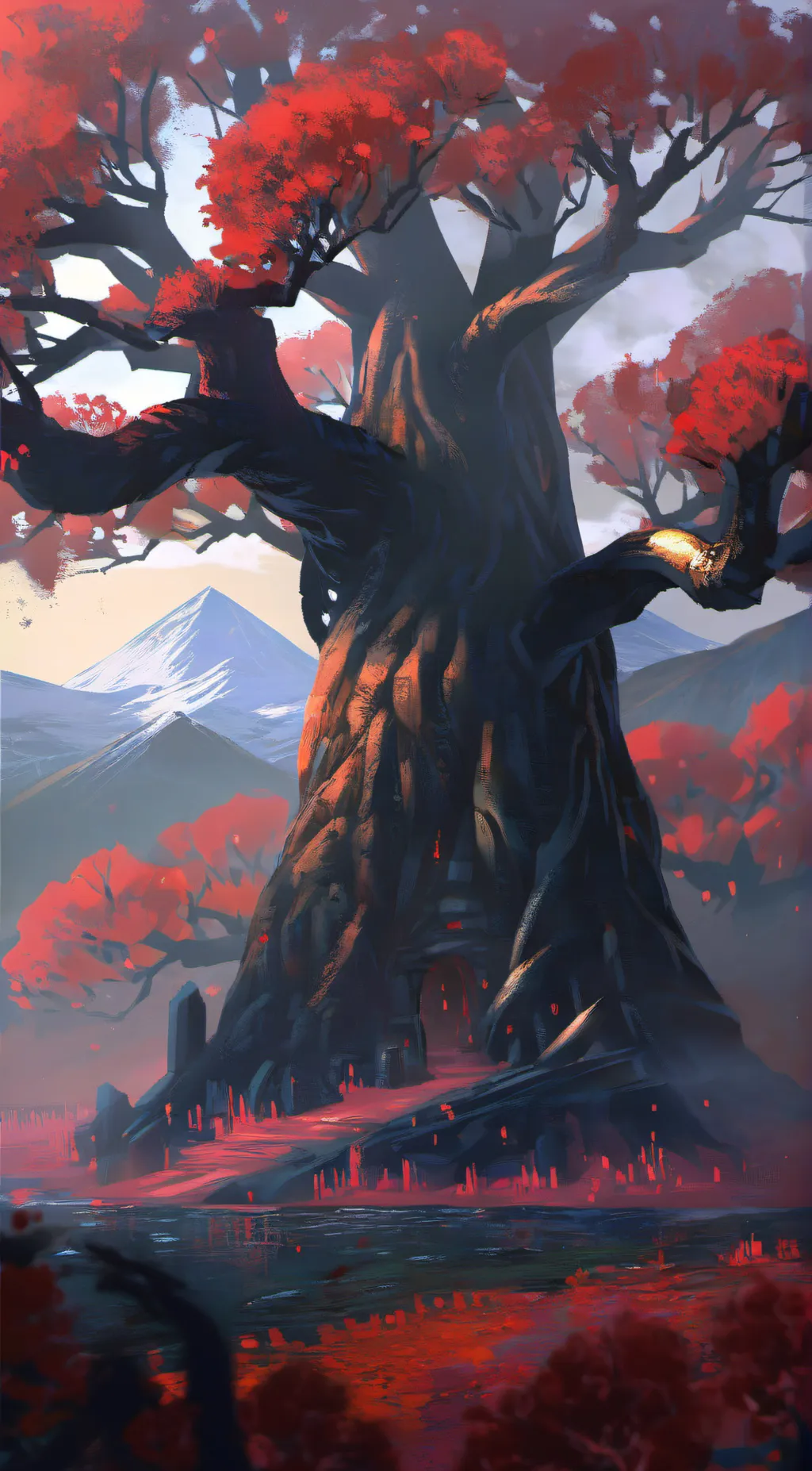 ai character: totally crimson ☠️ background