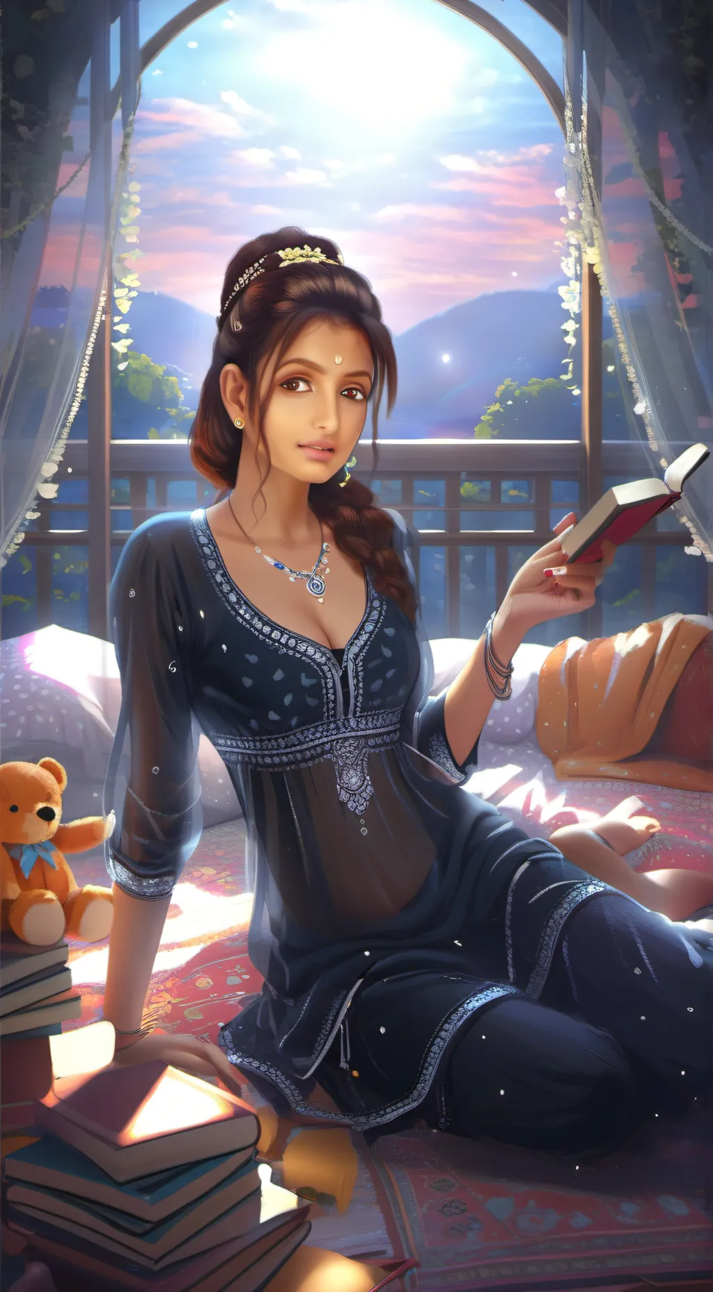 ai character: Amisha Patel background