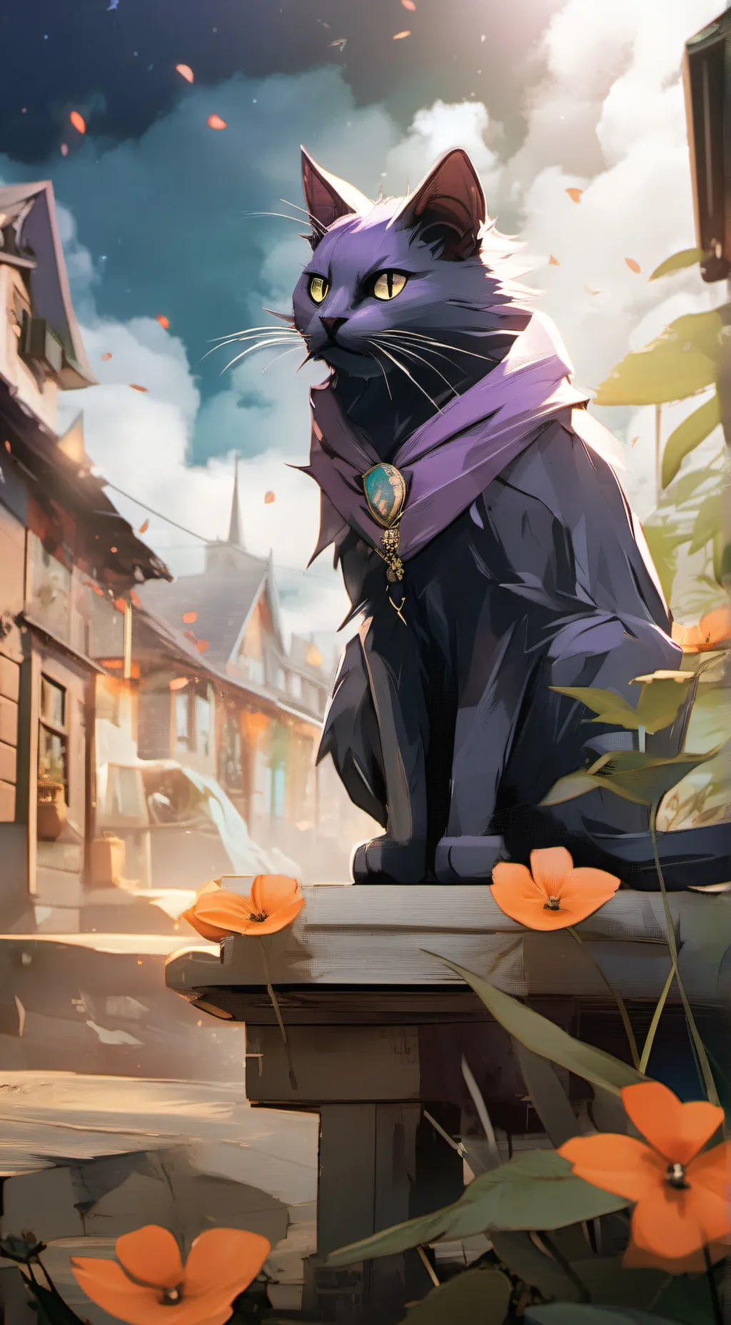 ai character: catnap background
