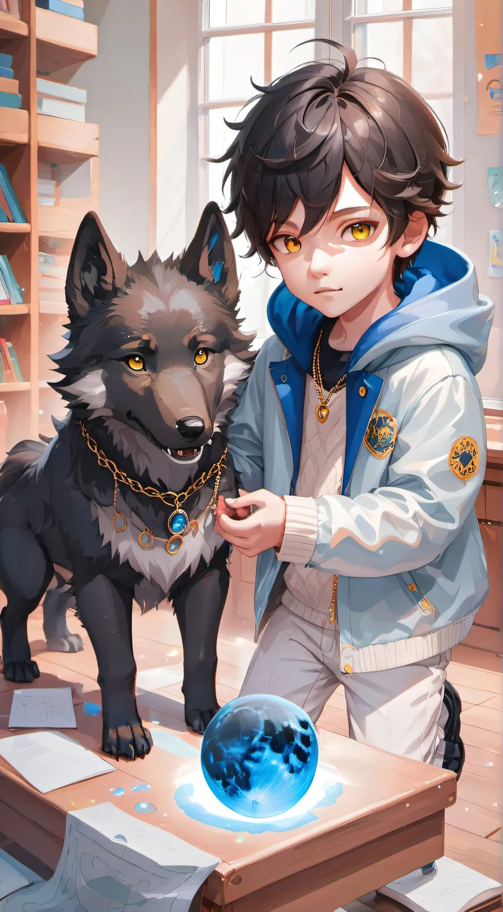 ai character: Ezra background