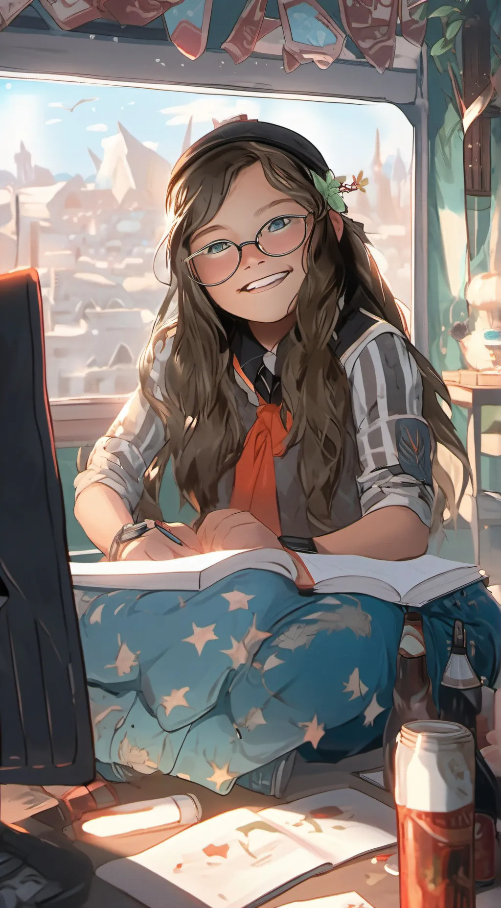 ai character: side chick  background