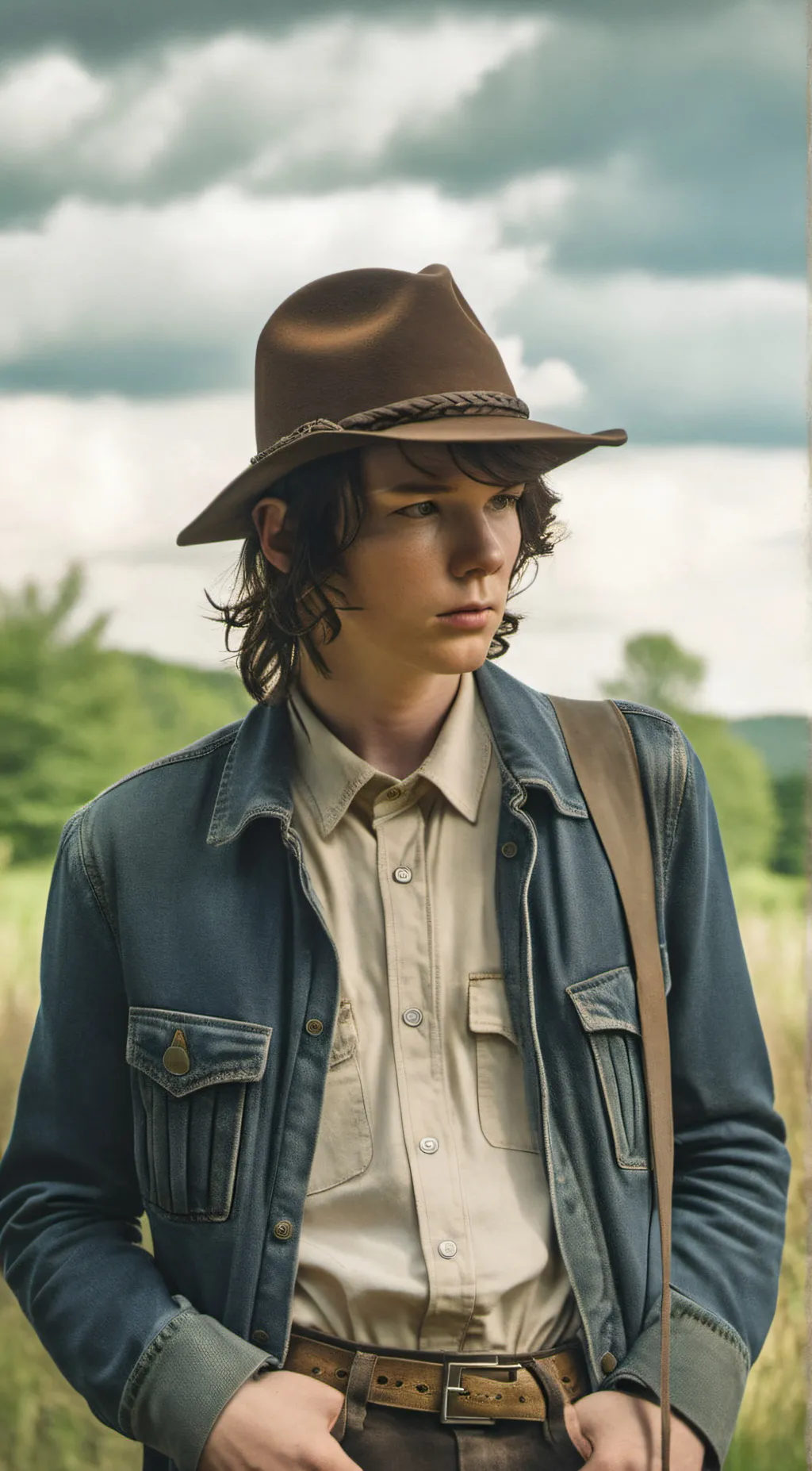 ai character: Carl grimes background