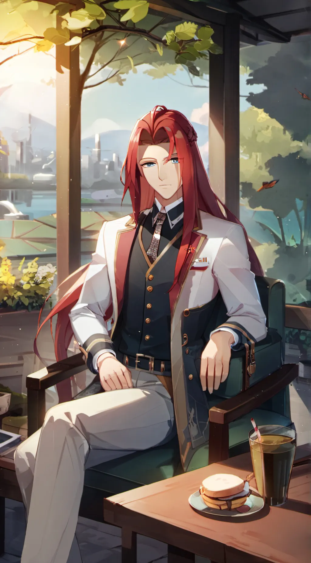ai character: Touga Kiryuu background