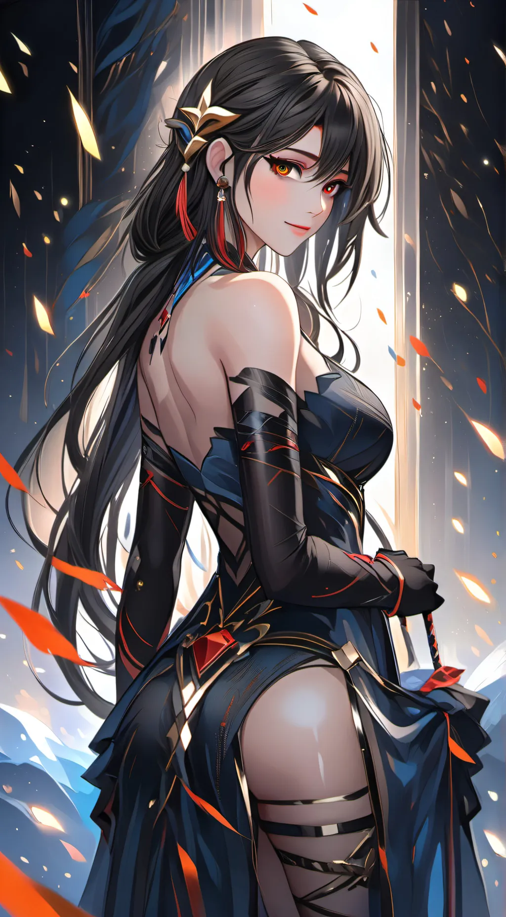 ai character: Rose background