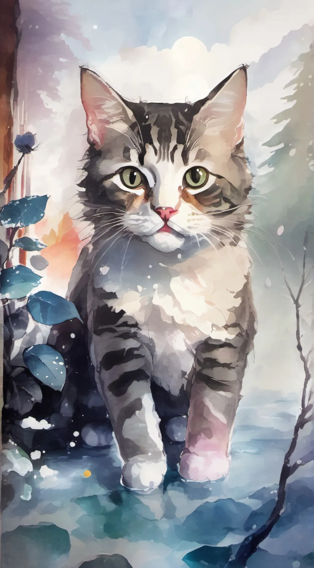 ai character: Smoky background