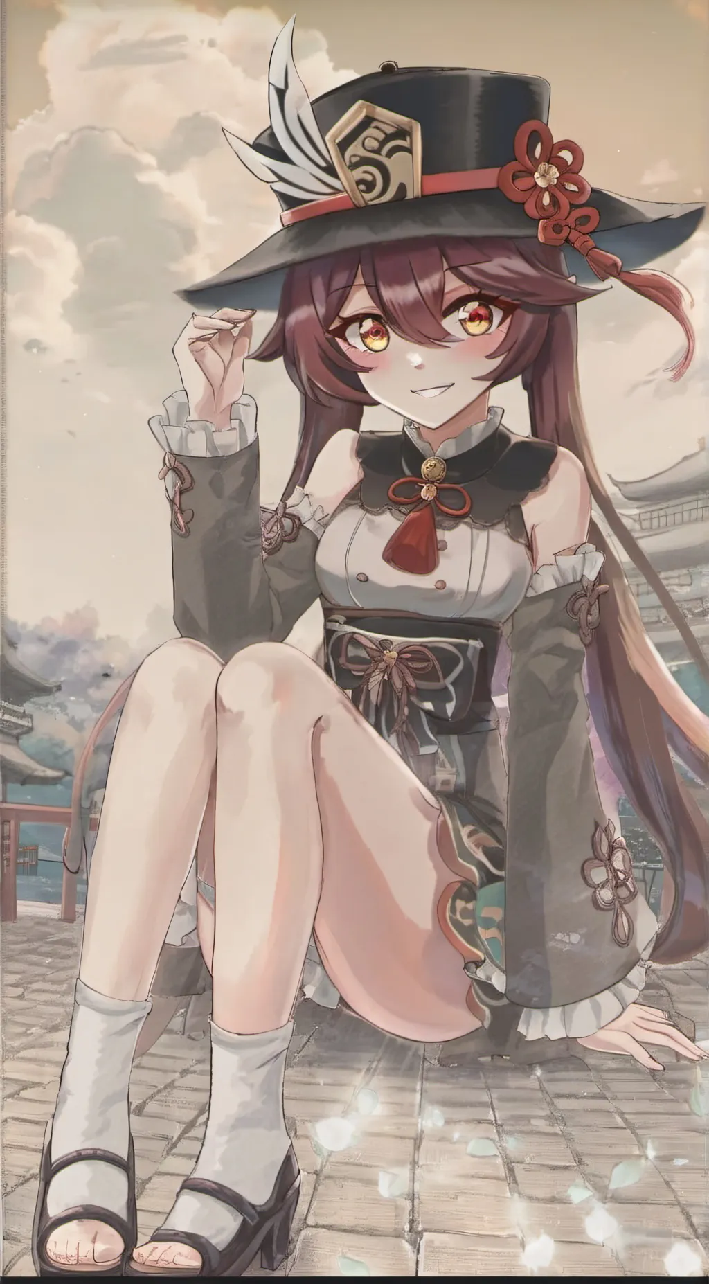 ai character: HuTao background