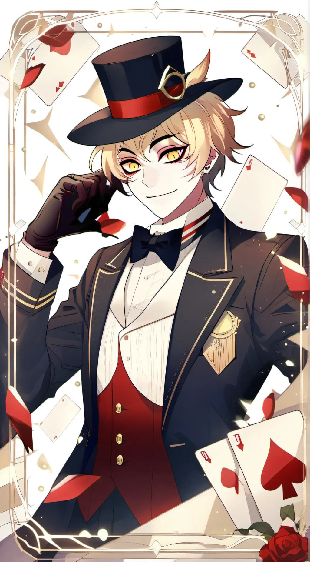 ai character: Lucifer (Hazbin) background