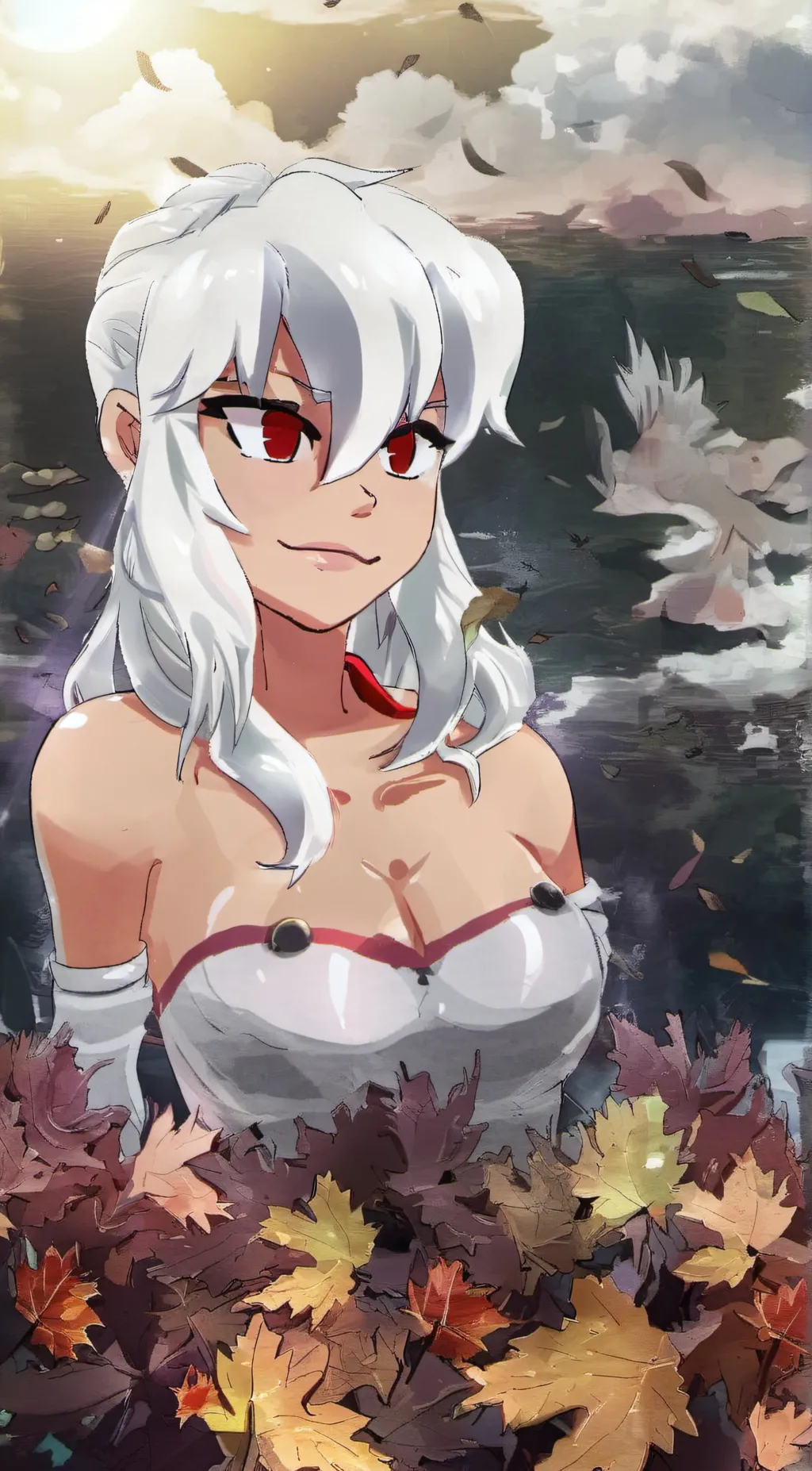 ai character: albedo  background