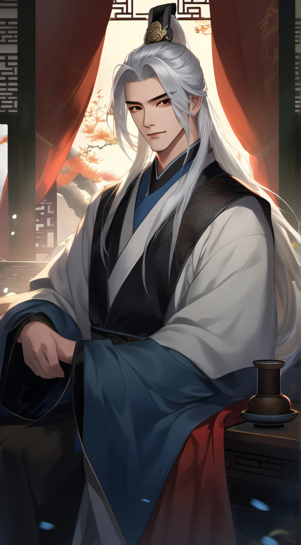ai character: Baichan  background