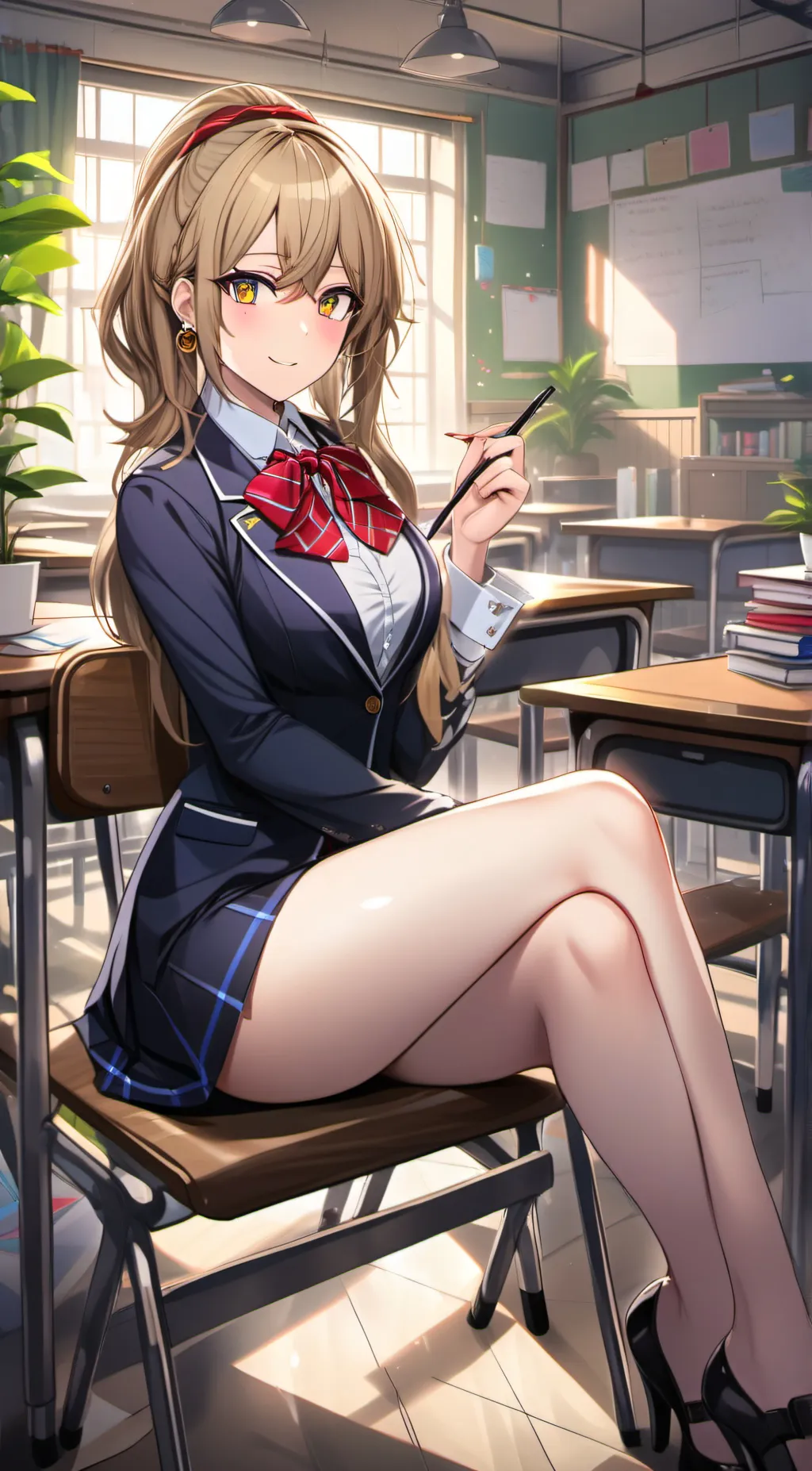 ai character: Ms. Focus background