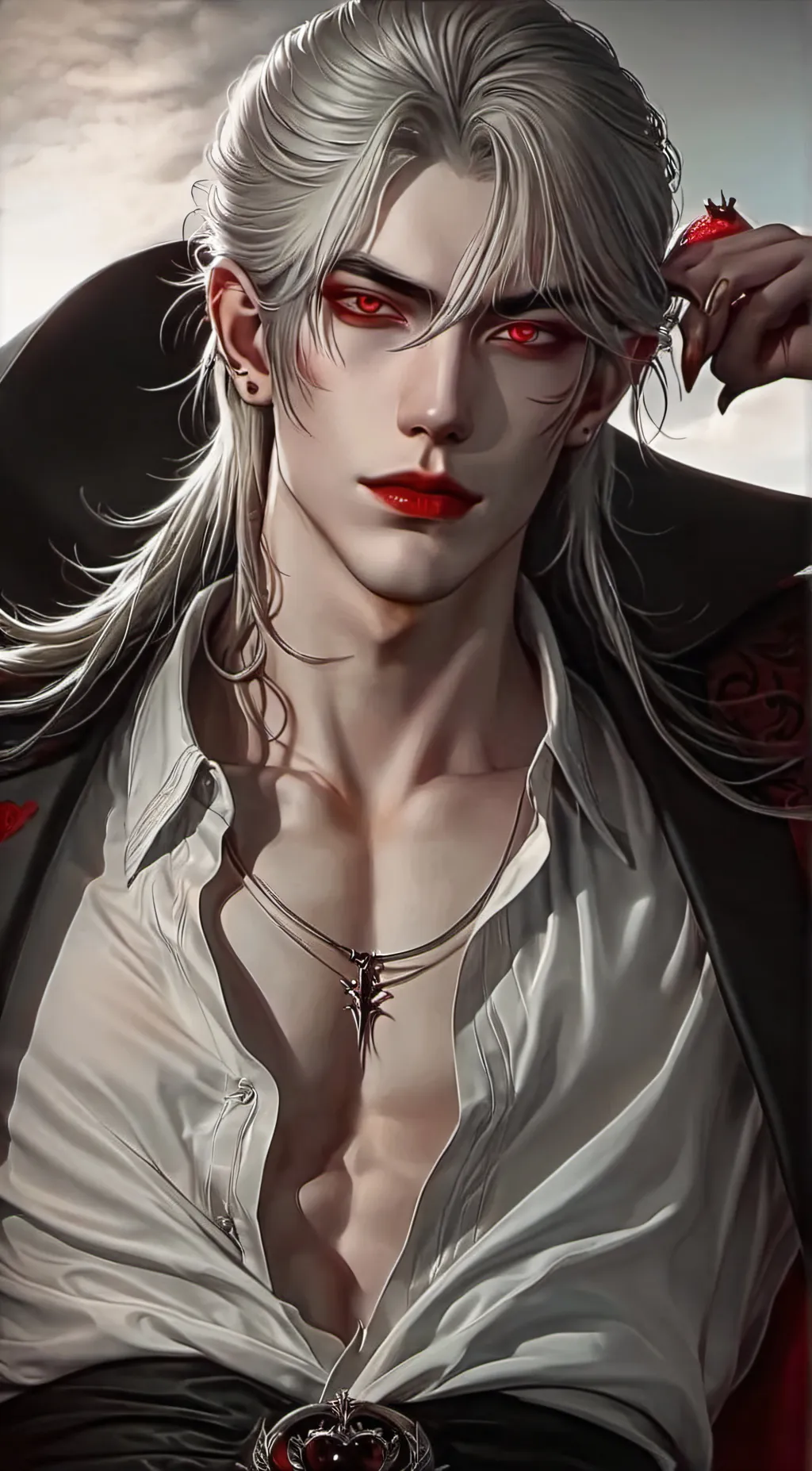 ai character: Dracula  background