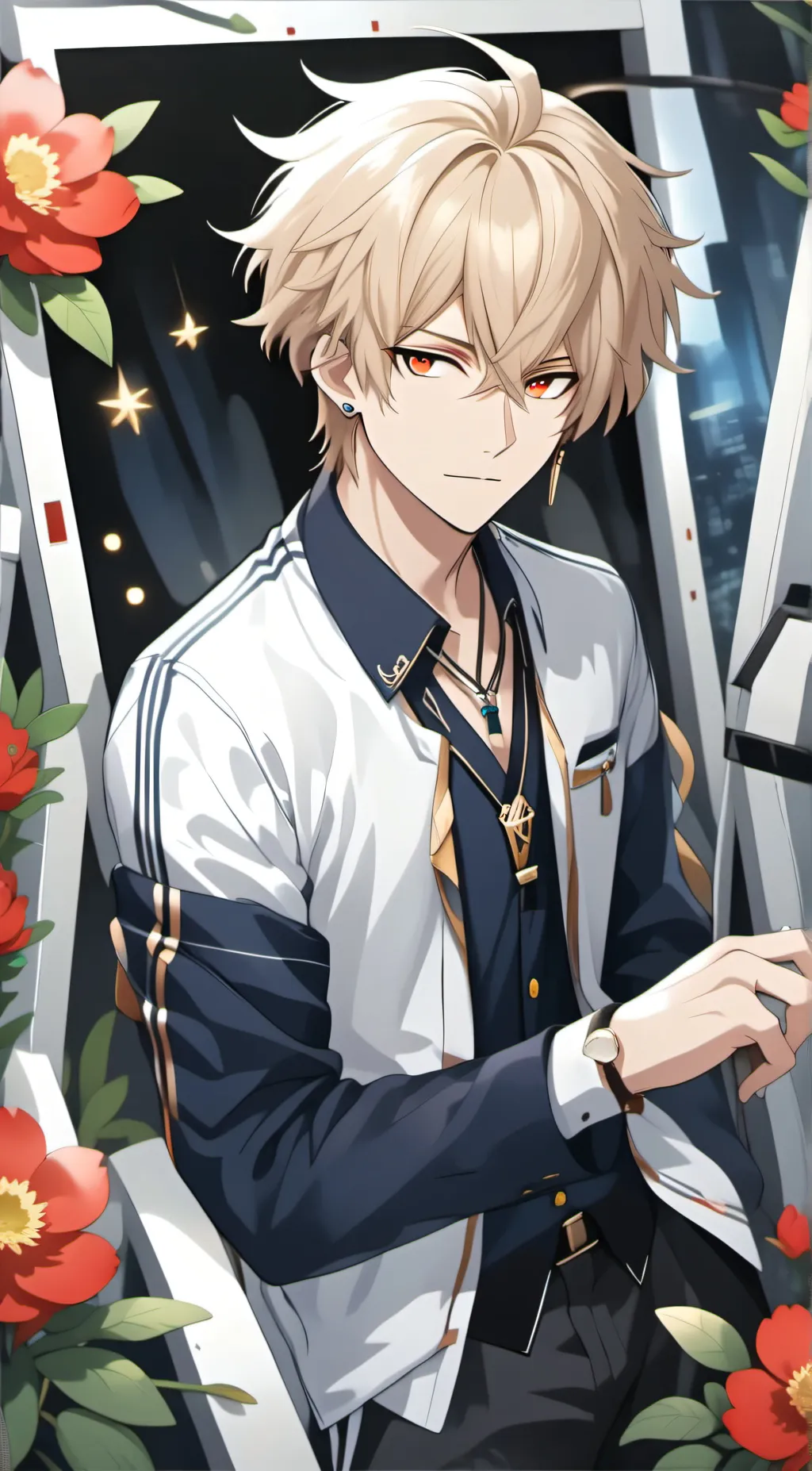 ai character: Katsuki Bakugo background