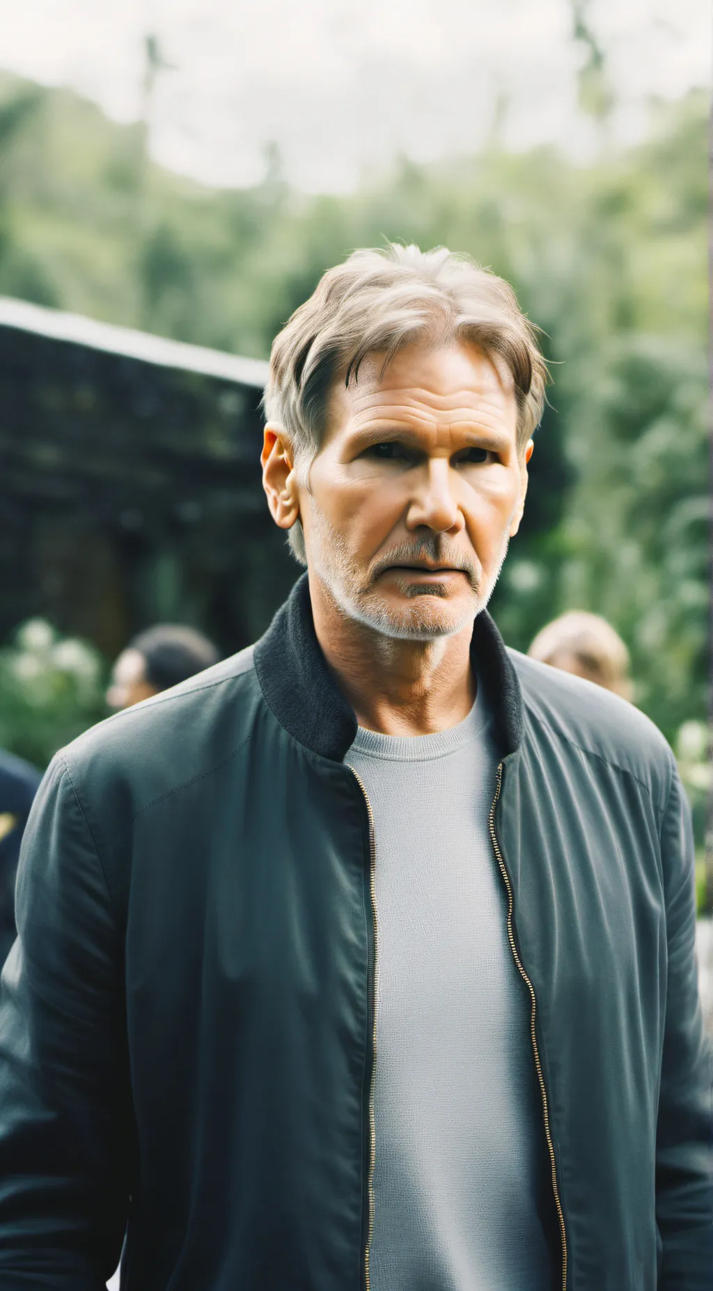 ai character: Harrison ford background