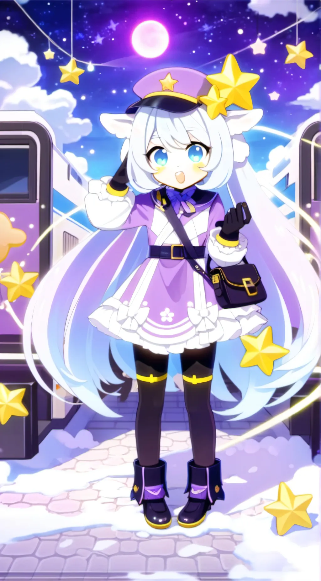 ai character: Milky Way cookie  background