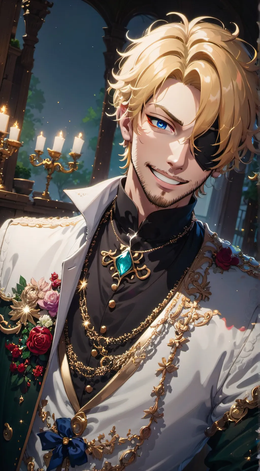 ai character: Zoro background